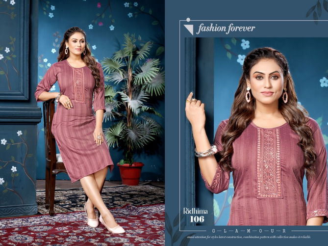 Beauty Ridhima Exclusive Wear Fancy Wholesale Kurti Collection